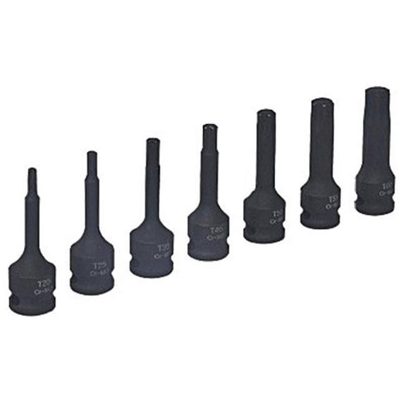 Apex Tool 243852 0.37 in. Drive Impact Socket Bit Set - 7 Piece