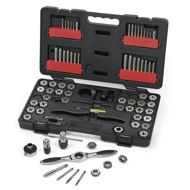Apex Tool Group 75 Pc Comb Ratcheting Tap Die Dr Tool St, Hex, 1 ST