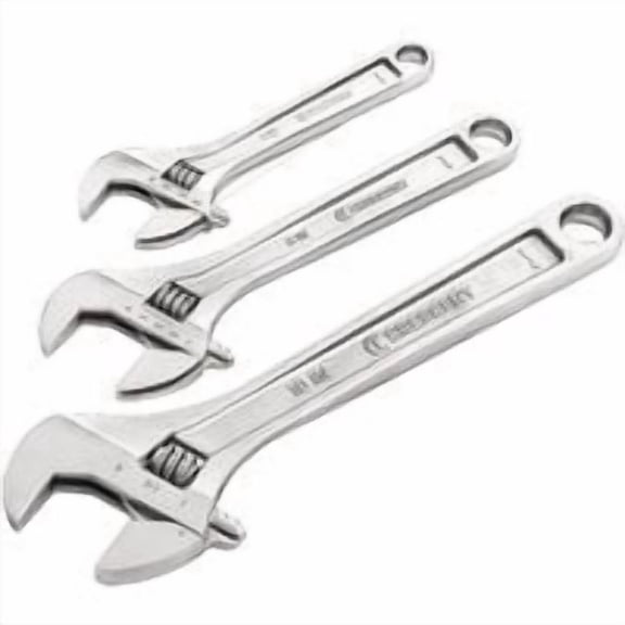 Apex Tool Group Crescent 3 Pcs. Adjustable Wrench Set, Case of 8