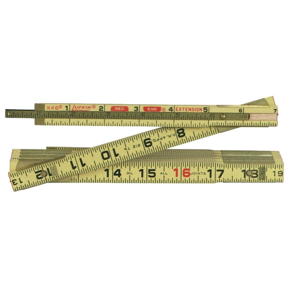 Apex Tool Group Lufkin Extension Folding Rule Red End - Pack of 6