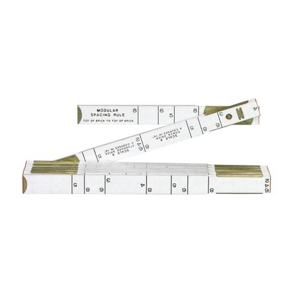 Apex Tool Group Lufkin Modular Spacing Masonry Folding Rule Red End - Pack of 24