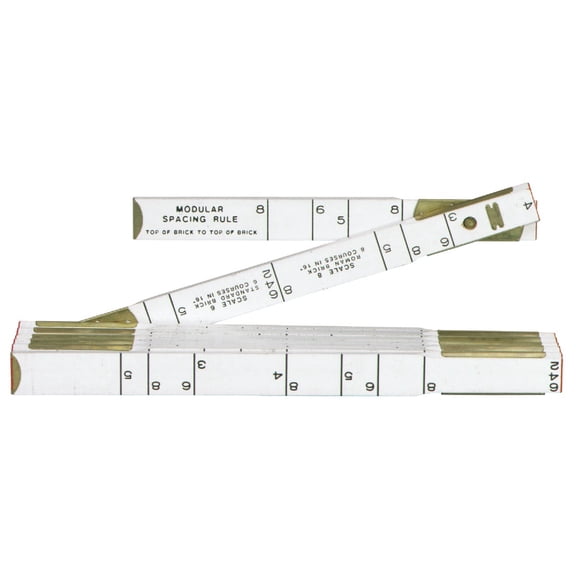 Apex Tool Group Lufkin Modular Spacing Masonry Folding Rule Red End - Pack of 6