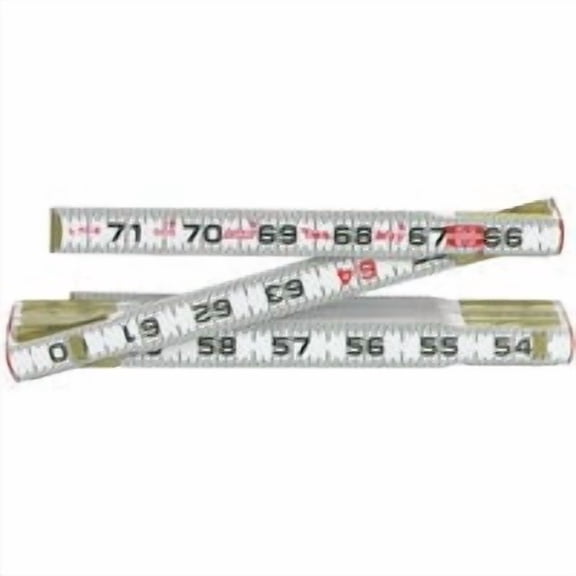Apex Tool Group Lufkin Two Way Folding Rule Red End, Case of 4