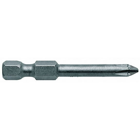 Apex #1 Phillips ACR Power Bit, 1/4" Hex Power Drive Unfinished 491-ACR1X-5PK