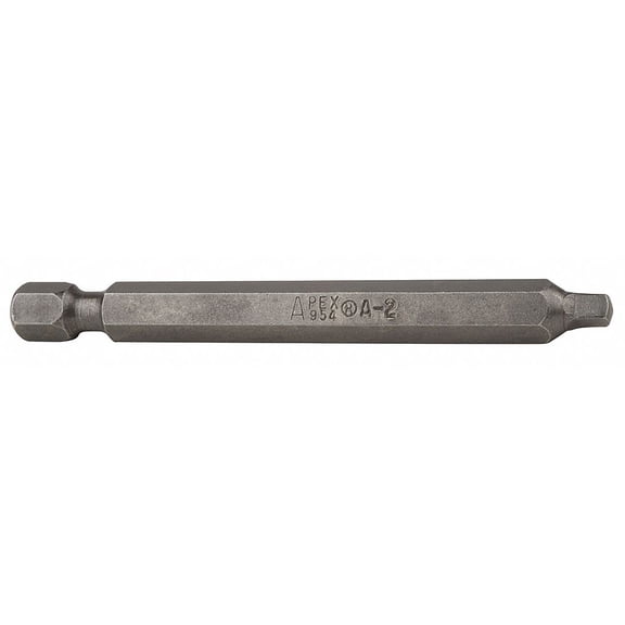 Apex Tool Group Power Bit,SAE,1/4",Hex Power Drive,PK5 954-A-2X-5PK