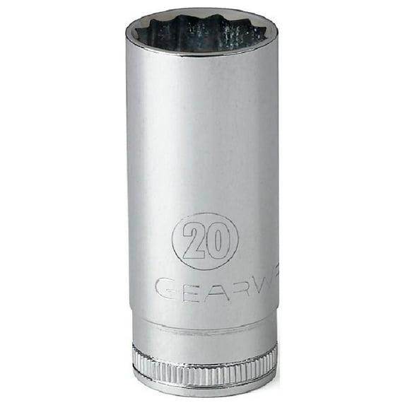 Apex Tool Group Surface Dr 12 Pt Deep Socket, 1/2" Dr, 10 mm Opg, EA (329-80781)