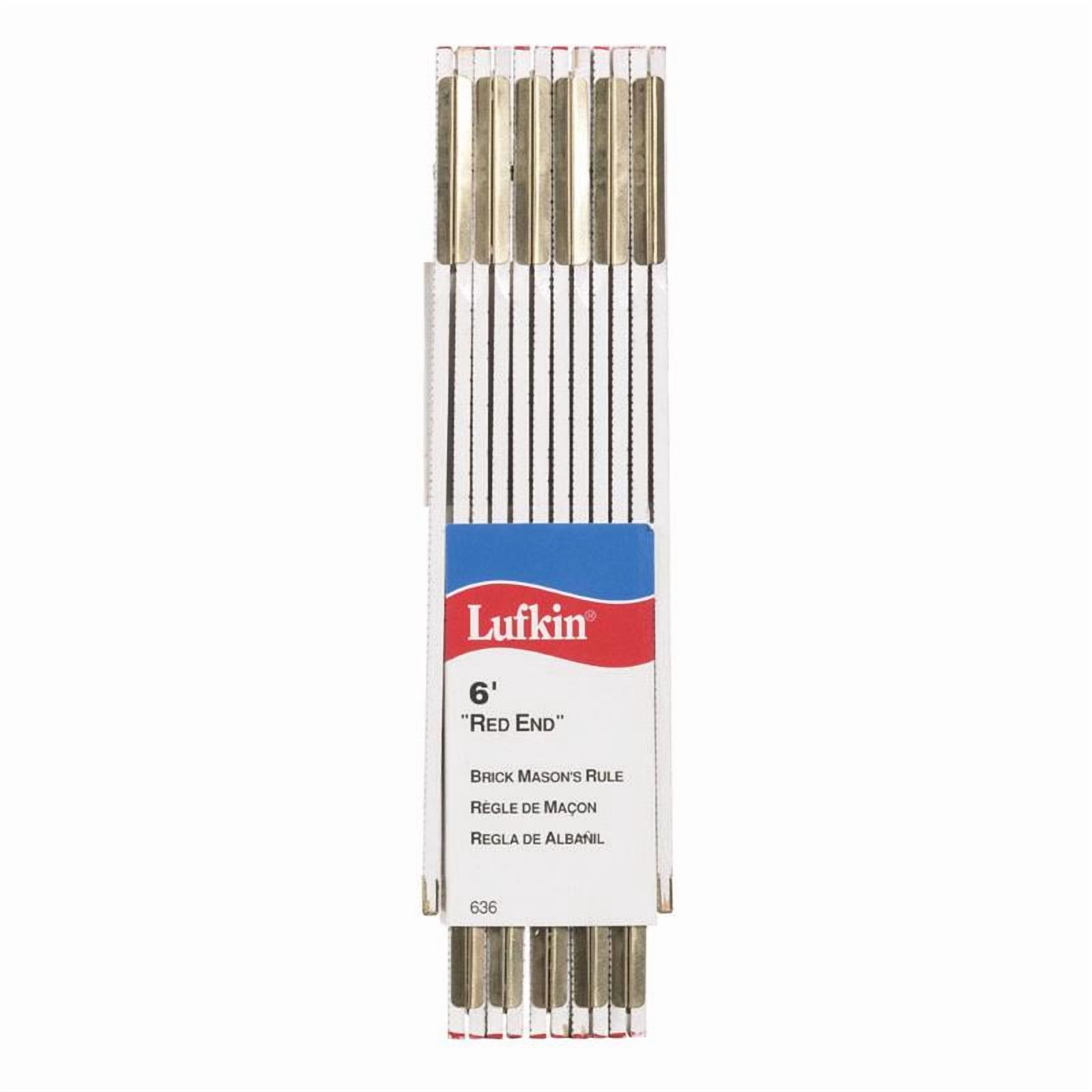 Apex Tools 636LLN 6 ft. Masons Wooden Ruler