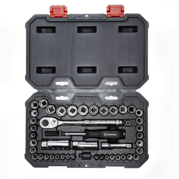 Apex Tools CSWS13C 0.25 x 0.375 in. Full Polish Chrome Metric Mechanics Tool Socket Set - 50 Piece