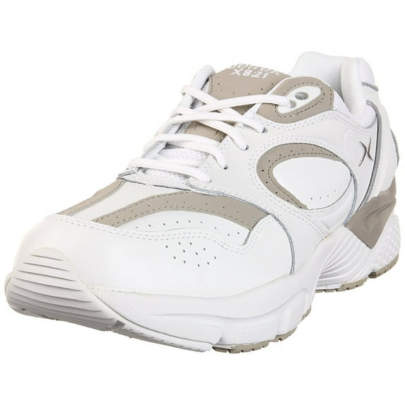 Apex X821M Men's Athletic Shoe: 13 X-Wide (3E-4E) White Lace