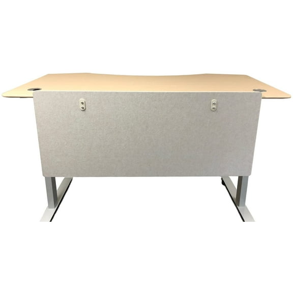 ApexDesk Artsonic 54-Inch Dual-Use Modesty Vanity Panel Divider Made of Polyester Fiber with Clamps for Standing Desk (Beige)