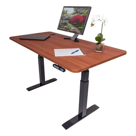 ApexDesk Flex Series 60" Standing Desk with Memory Preset Controller in Cherry