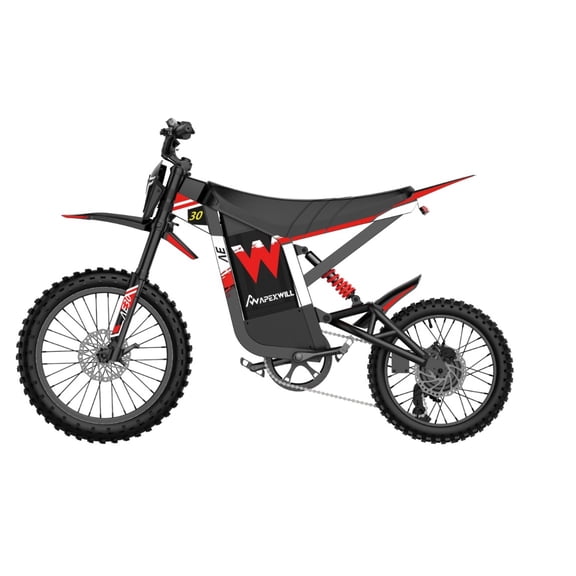 ApexWill Electric Dirt Bike 17"/14", 4000W Peak Motor Max 35 Mph , 48V 22.4Ah Battery, Dual Hydraulic Brakes, All Terrain Motorized Dirt Bikes APP Control with Turn Signal