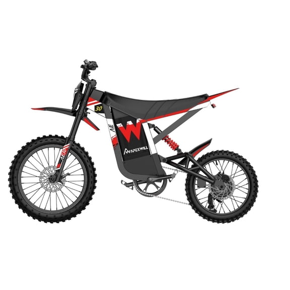 ApexWill Electric Dirt Bike 17"/14", 4000W Peak Motor Max 35 Mph , 48V 22.4Ah Battery, Dual Hydraulic Brakes, All Terrain Motorized Dirt Bikes APP Control with Turn Signal