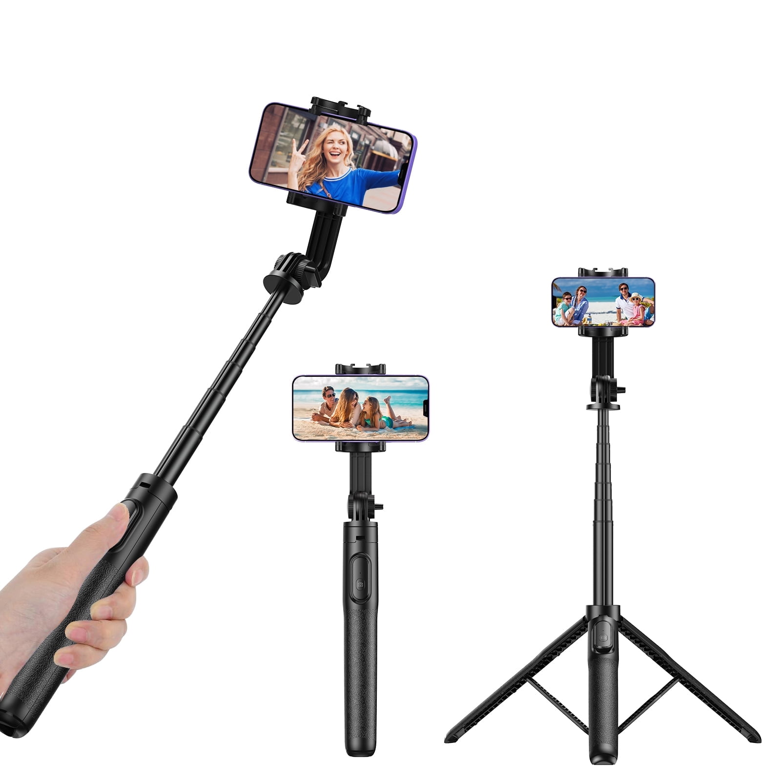 Apexel 1.5m Foldable Phone Tripod Extended Selfie Stick Portable iPhone Selfie Stick 360° Adjustable Stand For iPhone Android