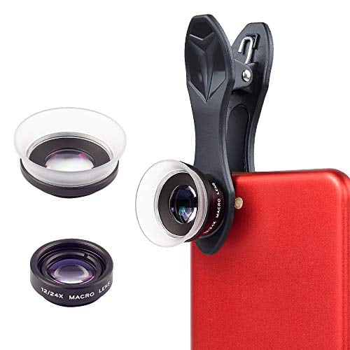 Apexel Professional 12X/24X Advanced Macro Lens for iPhone 11/11 Pro/11 Pro Max/XS/XS Max/XR/X/8/8+, Galaxy Note 10/10+/S10/S10+, OnePlus, Huawei and More