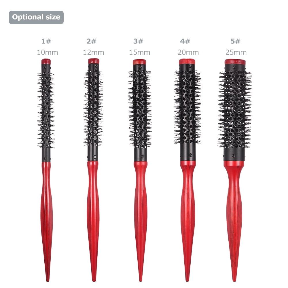 Apexeon 15mm Hair Round Brush Quiff Roller Comb, DIY Hairstyle Salon Hairdressing Tool, Nylon