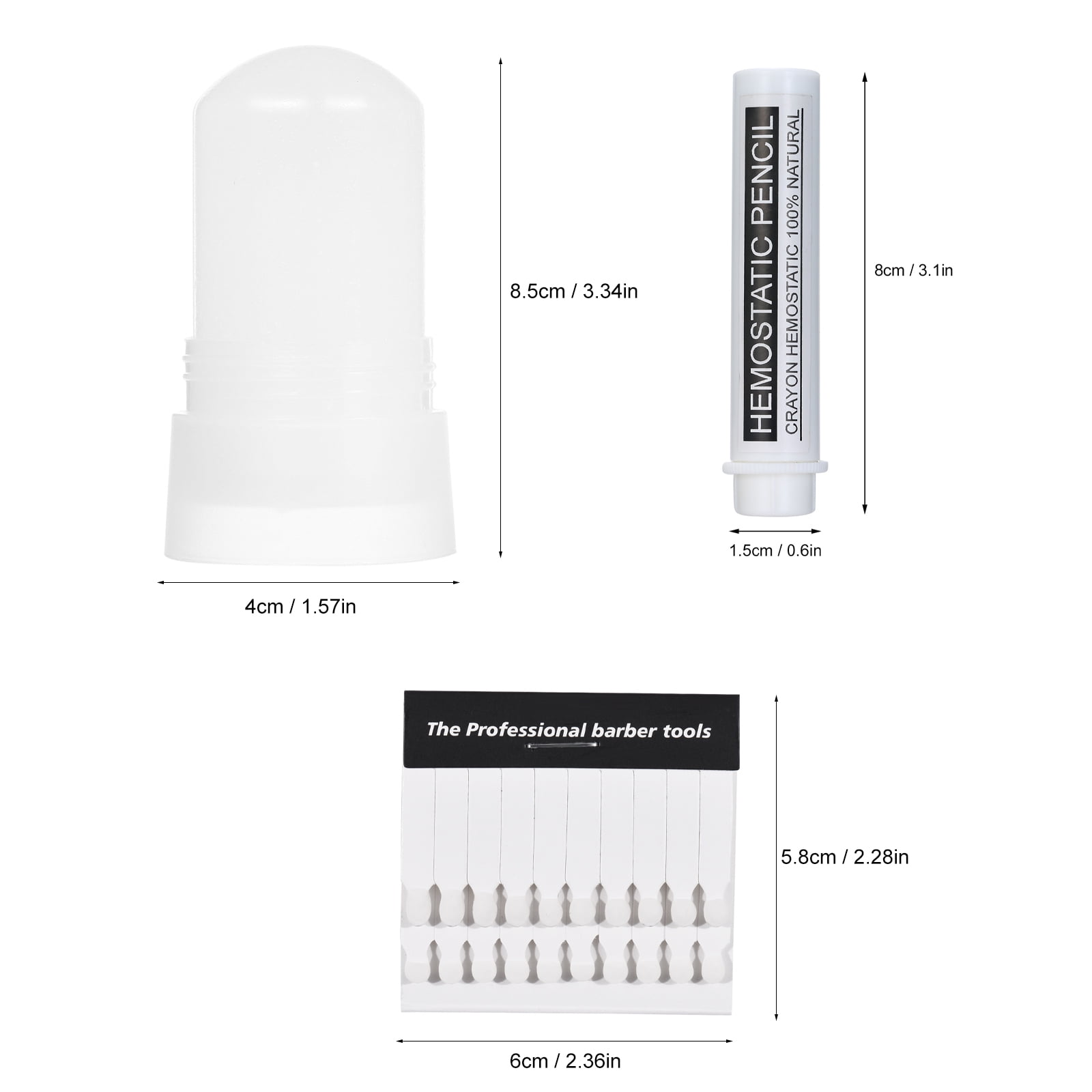 Apexeon Alum Stone Styptic Matches , Essential Shave Accessories for