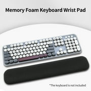 Apexeon Ergonomic Keyboard Wrist Pad,Memory Foam Wrist Rest for Comfortable Typing,Breathable Fabric Grey