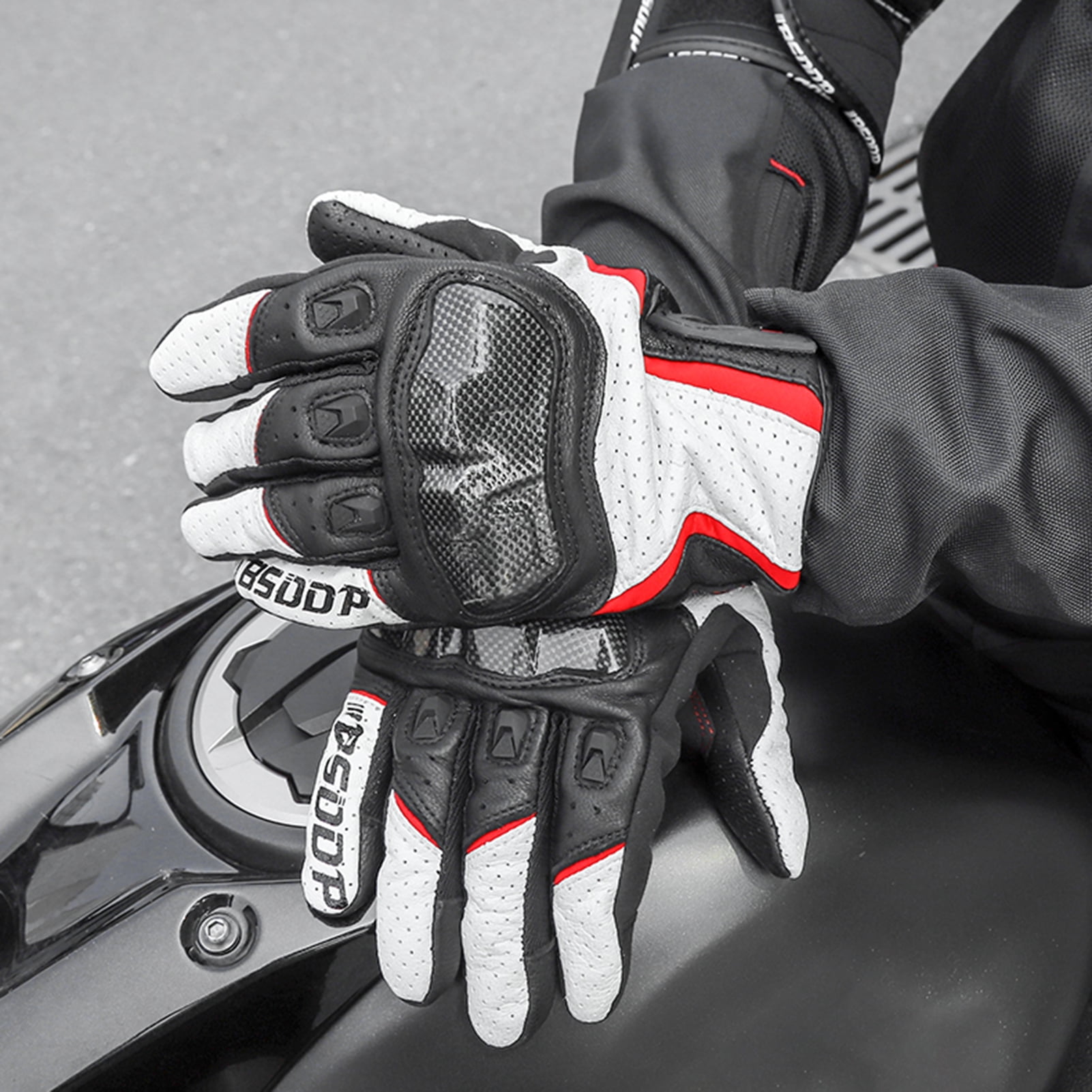 Apexeon Gloves for Motorcycle Riding, Touchscreen Motocross Dirt Bike