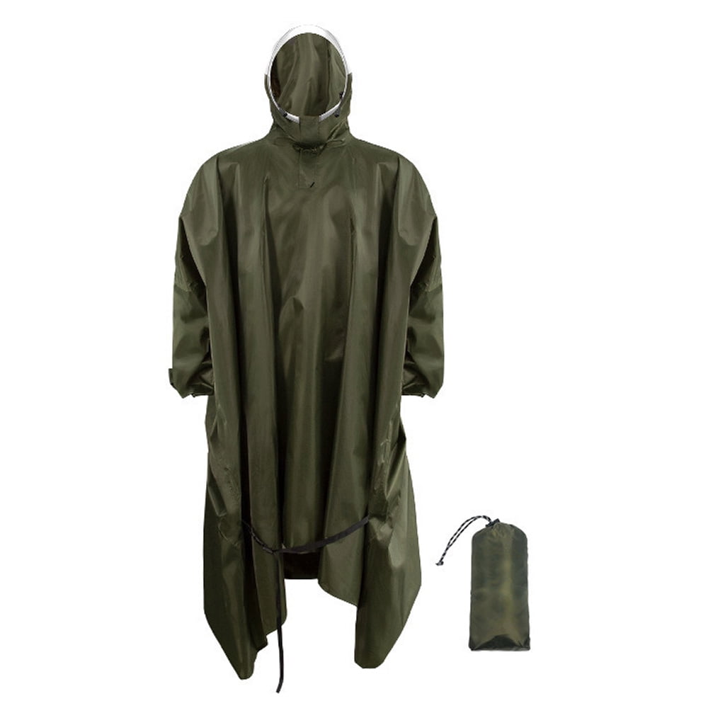 Apexeon Hooded Waterproof Rain Coat Lightweight Reusable Rain Poncho