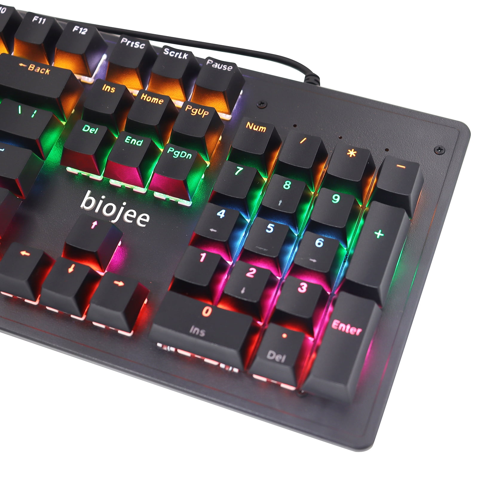 Rainbow Backlit Keyboard Laptop Apexeon Rainbow Backlit Keyboard for Windows PC Laptop,Biojee Wired 104