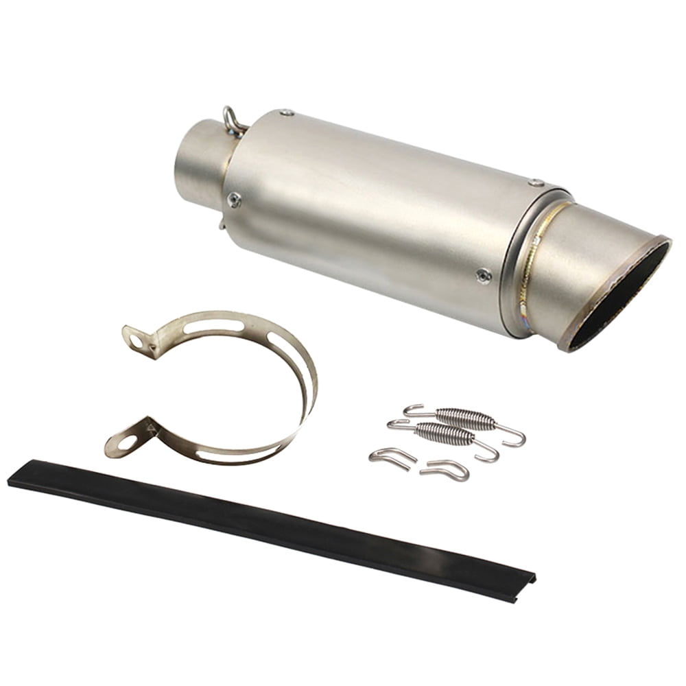 Apexeon Universal Motorcycle Exhaust, Stainless Steel Muffler Pipe