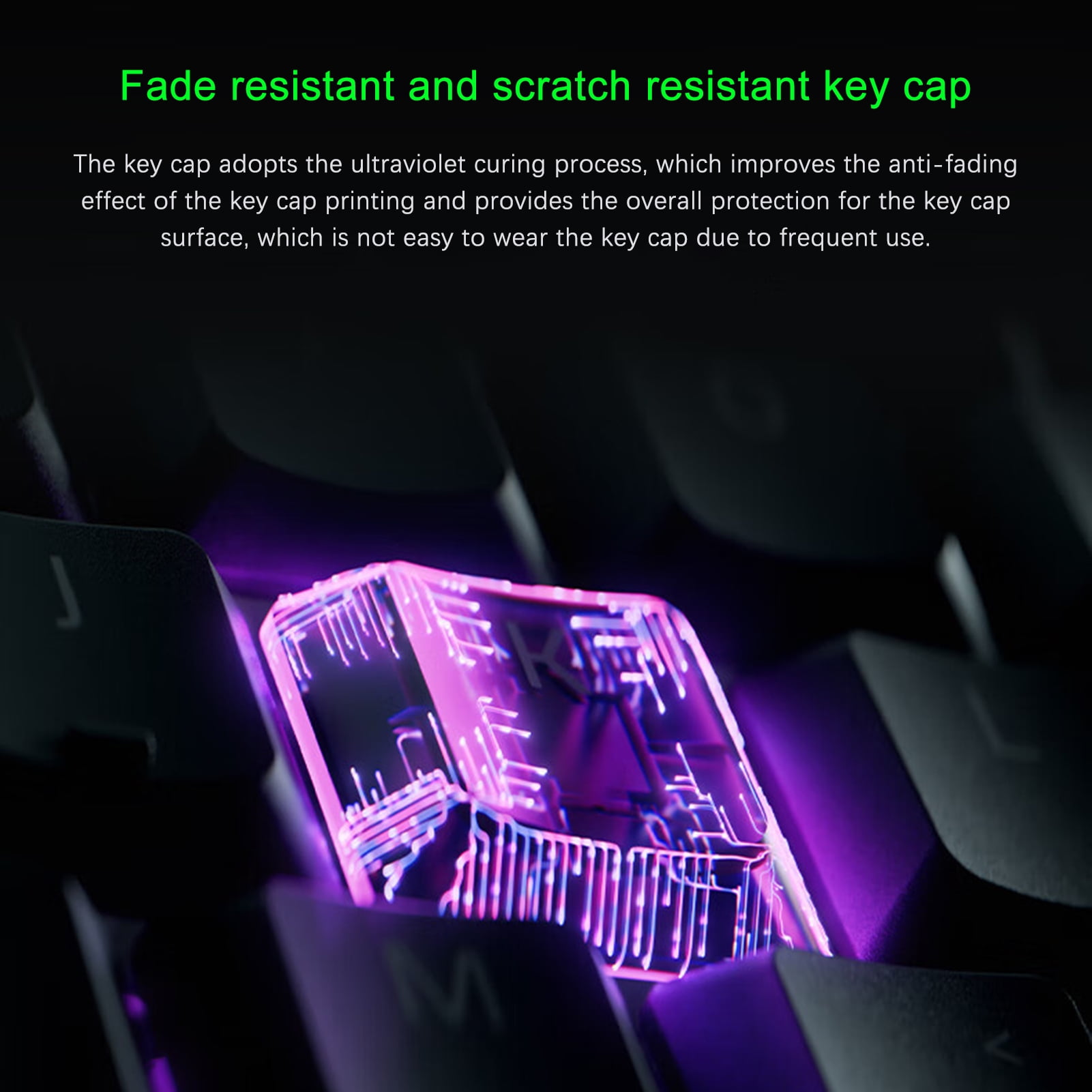 Apexeon V3 104 Keys Gaming Keyboard,Chroma USB Wired Keyboard with Detachable Wrist Rest for