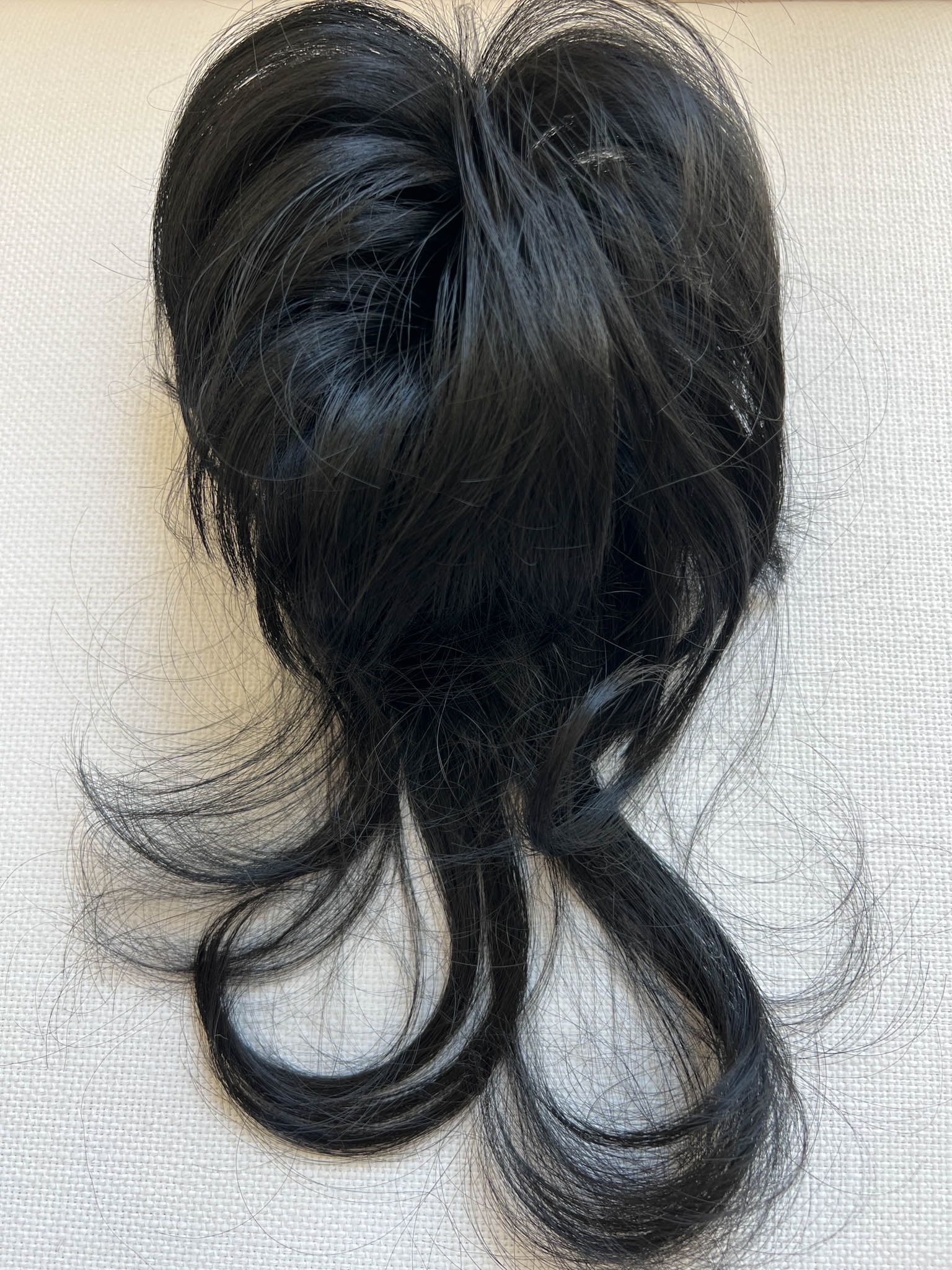 Apexhairs Messy Bun Hairpiece Chignon Curly Hair Bun Scrunchie Updo with Bangs Real Hair Bun