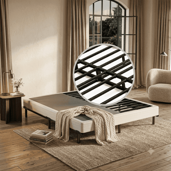 Apextella 6 in Metal Full Box Spring, Mattress Foundation
