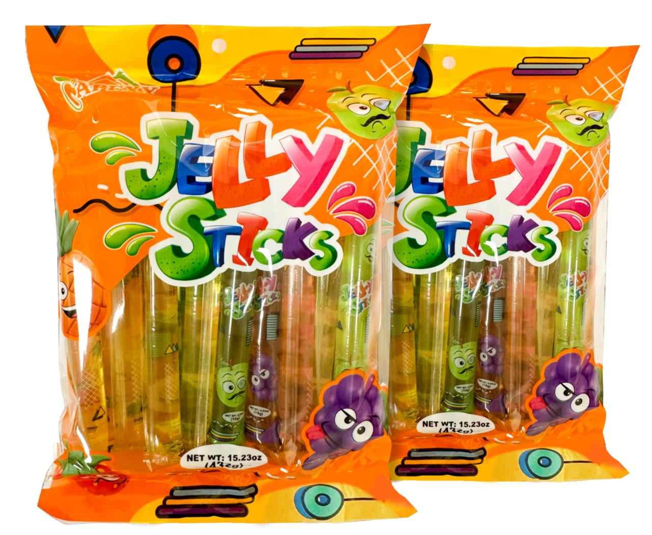 Apexy Jelly Straws, Fruit Jelly Filled Strips, Tiktok Candy Trend Items