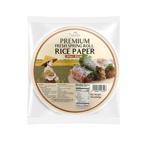 Apexy Vietnamese Fresh Spring Roll Rice Paper, 12 oz Non-Stick Rice Wrappers for Fresh & Summer Rolls (Pack of 3)