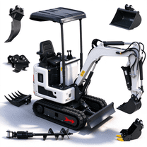 Apexyun 1.2 Ton Mini Excavator 13.5 HP Briggs Stratton Gas Engine 90 ...