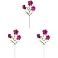 thumbnail image 1 of Apeya 3 PC Weatherproof Artificial Morning Glory, Flexible Hot Purple Silk Trumpet Flower Bouquet with Bendable Stems for Hanging Window Box and Fence Decor, 13.77 in, 1 of 6
