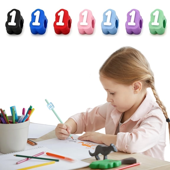 Apeya 30-Pack Red Numbe red Silicone Pencil Caps, Protective Pencil Toppers for Classroom Organization and Identification, Soft Eraser Tip Covers