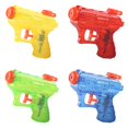 thumbnail image 1 of Apeya 4 Pack Mini Water Guns, Portable Colorful Squirt Toys for Summer Pool Parties and Backyard Water Games, Durable Transparent Plastic, 1 of 9