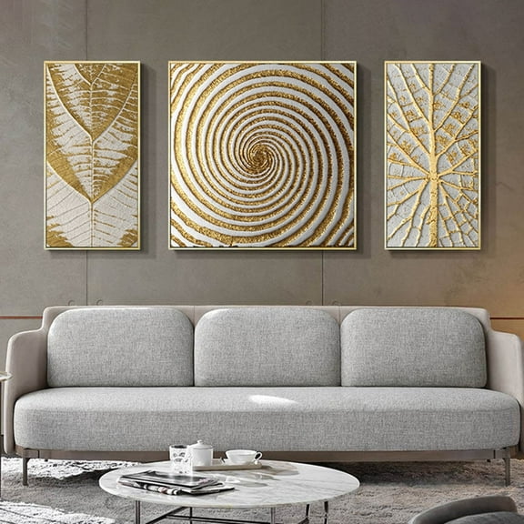 Apeya Abstract Geometric Painting Wall Art, Unframed 3 Piece Canvas Prints Triptych Wall Decoration for Bedroom Bathroom Living Room Office Home Decor, 1 Set