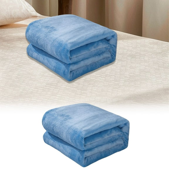 Apeya Bed Sheet & Blanket Set-Solid Color Double Velvet Style Physical Towel Texture,Soft And Cozy,Flannel Blanket (70*100Cm)