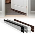 thumbnail image 1 of Apeya Black Door Bottom Seal Strip, 39.37 x 2 in Adhesive Silicone Weather Stripping for Soundproof and Windproof Door Insulation, 1 of 9