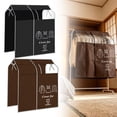 thumbnail image 1 of Apeya Black Hanging Garment Bag, 43x35 Inch Breathable Clothes Rack Cover with Clear Visual Window and Tape Closure for Seasonal Storage and Closet Organization, 1 of 9