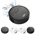 thumbnail image 1 of Apeya Black K020 Robot Vacuum, Ultra-Slim Automatic Floor Cleaner for Pet Hair and Dust, Powerful Suction for Hardwood, Tile, and Low-Pile Rugs, 1 of 9