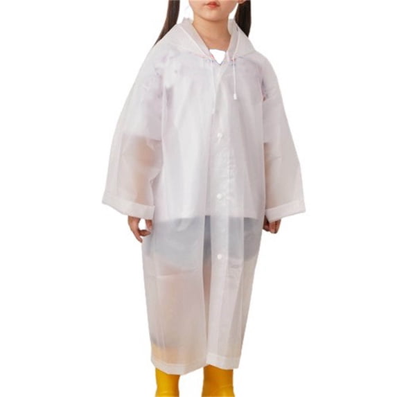 Apeya Boys Girls Rain Jacket Waterproof Reusable Kids Rain Poncho With Hood Lightweight Raincoat For Outdoor Travel Hiking Camping Use Gear Essential