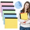 thumbnail image 1 of Apeya College Ruled Notepad, 11 x 9.5 in Tear Off Pink Lined Paper Notebook with Perforated Top Edge and Sturdy Cardboard Back for Office Workers, 30 Sheets, 1 Pack, 1 of 9