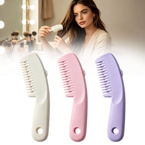 Apeya Crafted Pink Manual Hair Clipper and Fringe Trimming Comb, 6.1 x 1.81 Inch ABS Hair Cutting Tool for Gentle Bangs and Split Ends Maintenance at Home
