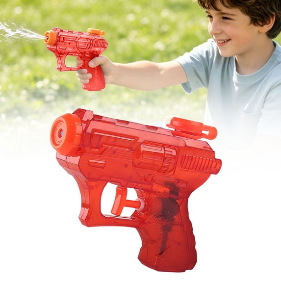 Apeya Durable Mini Red Water Squirter, Non Toxic Plastic Toy for Teenagers and Adults, Perfect for Backyard Games and Summer Parties, 4.72 x 4.13 in