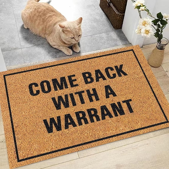 Apeya Funny Front Door Mat Welcome Doormat Outdoor Entrance Rug Durable Coir Material Non Slip Backing Decorative Mat For Porch Patio Apartment Home