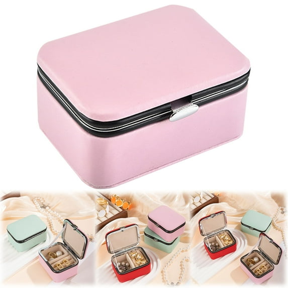 Apeya Jewelry Storage Box-3.15In Compact Pu Style for Earring Display & Storage,Portable,Suitable for Market Jewelry Display,3.15In Jewelry Storage Box A