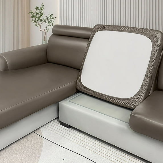 Apeya PU Leather Couch Cushion Slipcover, Single Seat Furniture Protector, Waterproof Anti-Slip Dustproof Sofa Cover, 1-Piece Slipcover Set for Hokway PU Leather Couch Cushion Slipcover