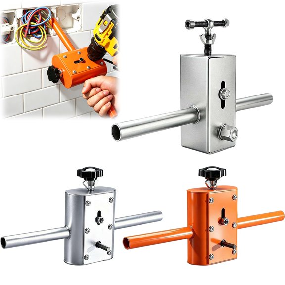 Apeya Silver Semi Automatic Wall Wiring Machine, 9.65x5.91 in Cable Hidden Pipe Threading Device, Electric Wire Puller Tool for Hydroelectric Conduit Pipe
