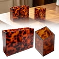 thumbnail image 1 of Apeya Tortoise Shell Bathroom Organizer Tortoiseshell Makeup Brush Holder Decorative Bathroom Accessories Countertop Storage Box for Vanity Bedside Entryway, 1 of 7