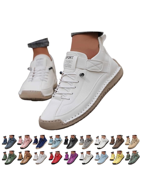Unisex Casual Shoes, Fashion Sneakers with Breathable Mid Top Design, Slip On Loafers and Walking Shoes for Men and Women, Everyday Travel and Leisure